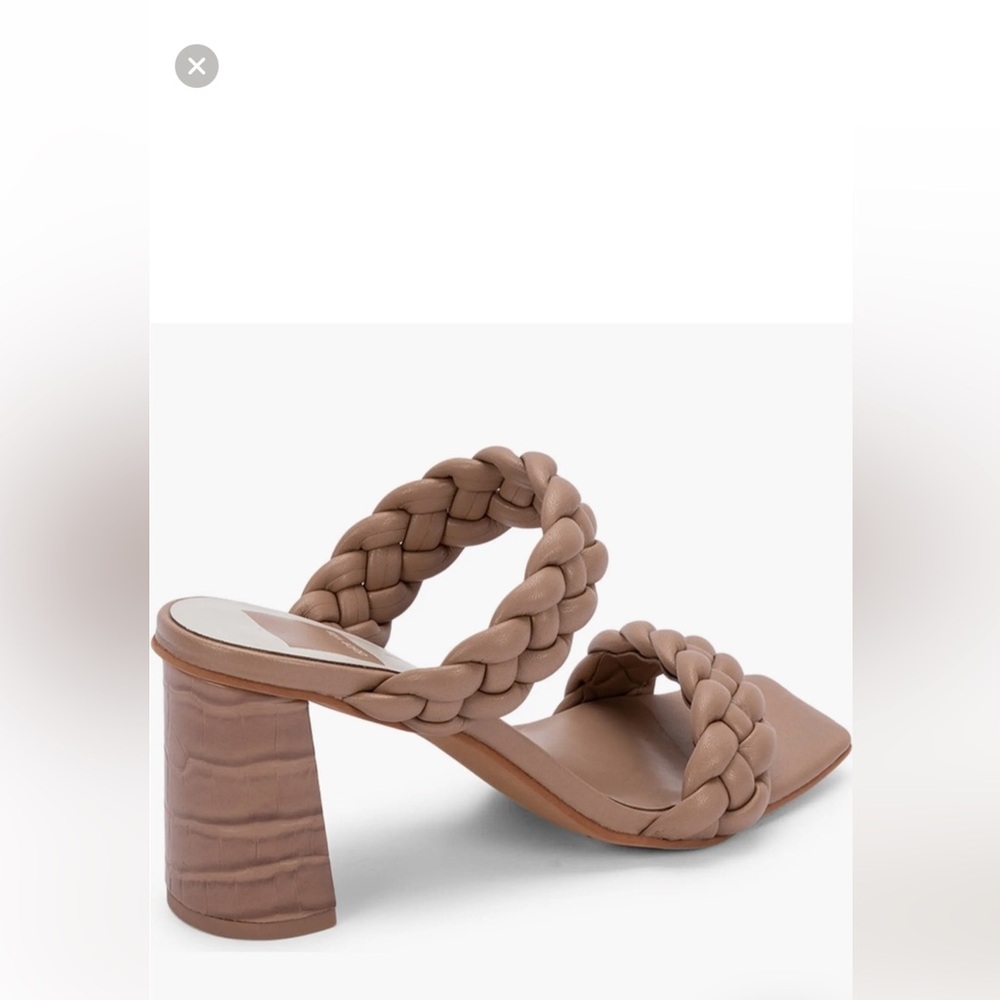 Dolce Vita Paily Braided sandal / heel- tan size 8